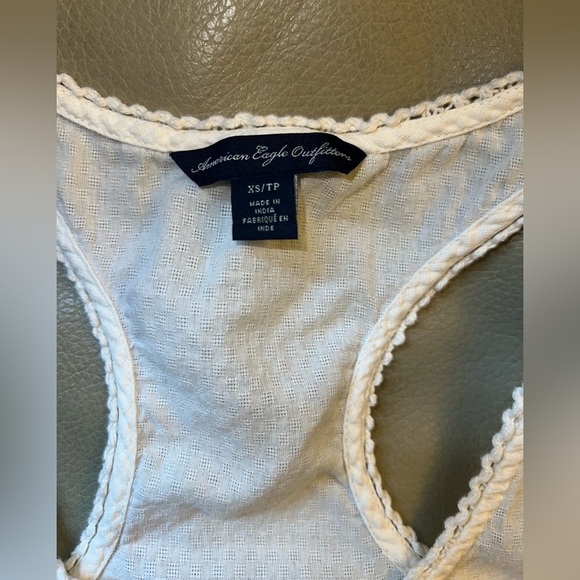 American Eagle Boho Lace Racerback Crop Top XS - Picture 2 of 5
